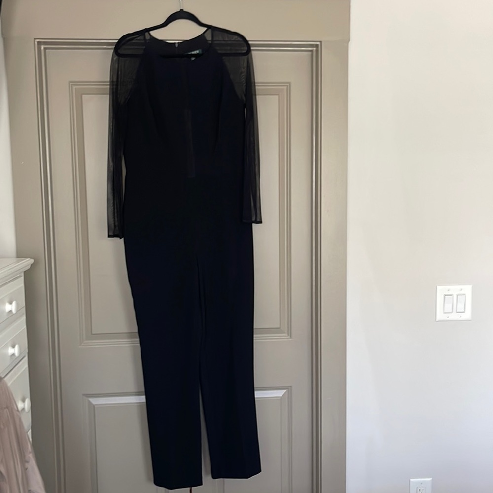 Sheer Sleeve Jumpsuit